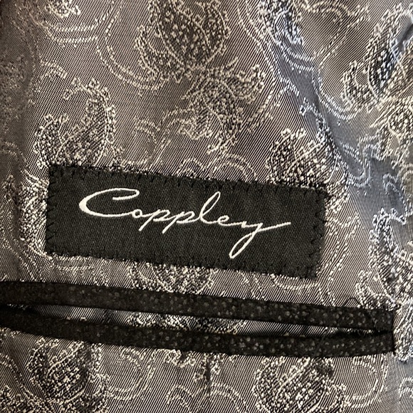 Coppley Sport Coat Mens 40R Black Faux Suede Velvet Blazer Bachelor Party Vegas - Picture 13 of 15